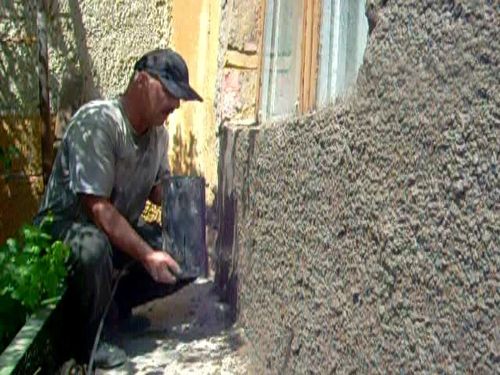 Процесс нанесения шубы